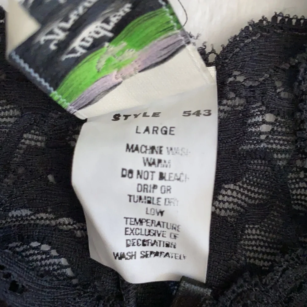 {VTG} Andrea Kristoff for Escanté | Lace Triangle Longline Bralette Bra 543 (L) - Picture 10 of 16
